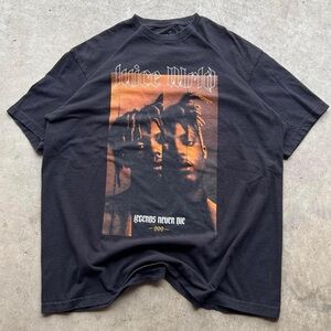 Juice WRLD Legends Never Die black rap music tee streetwear size XL